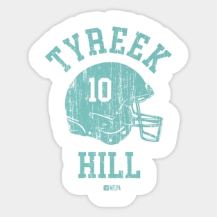Tyreek Hill Miami Helmet Font Sticker